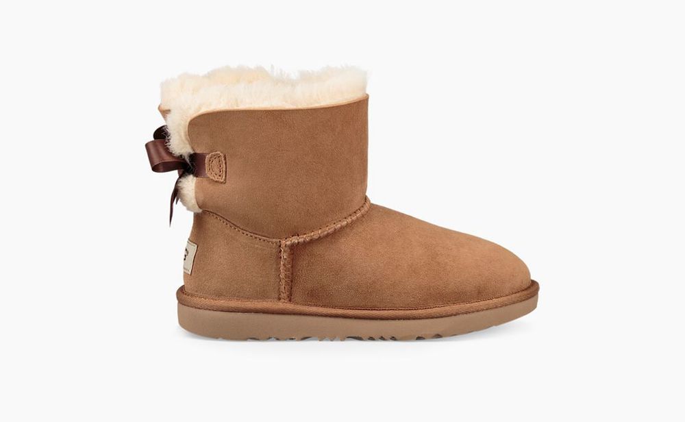 Ugg Boot Big Kids - Ugg Mini Bailey Bow Ii Brown - 867UAKGFP